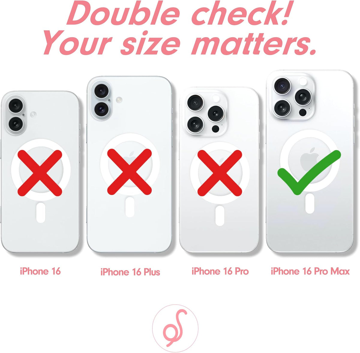 Case for iPhone 16 Pro Max | Compatible with MagSafe | 10ft Drop Tested | Gloss Peach