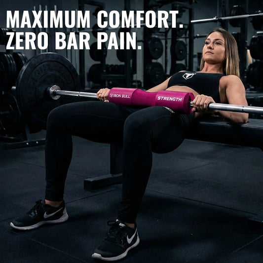 Advanced Squat Pad - Barbell Pad for Hip Thrusts, Squats & Lunges - Neck & Shoulder Squat Bar Pad Cushion Support Foam for Extra Comfort