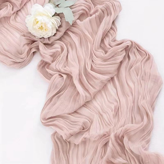 4 Pack Cheesecloth Gauze Napkins 17 * 17 Inch Wrinkled Decorative Cloth Napkins Rustic Boho Table Napkins for Thanksgiving Wedding Bridal Shower Baby Shower Xmas Party
