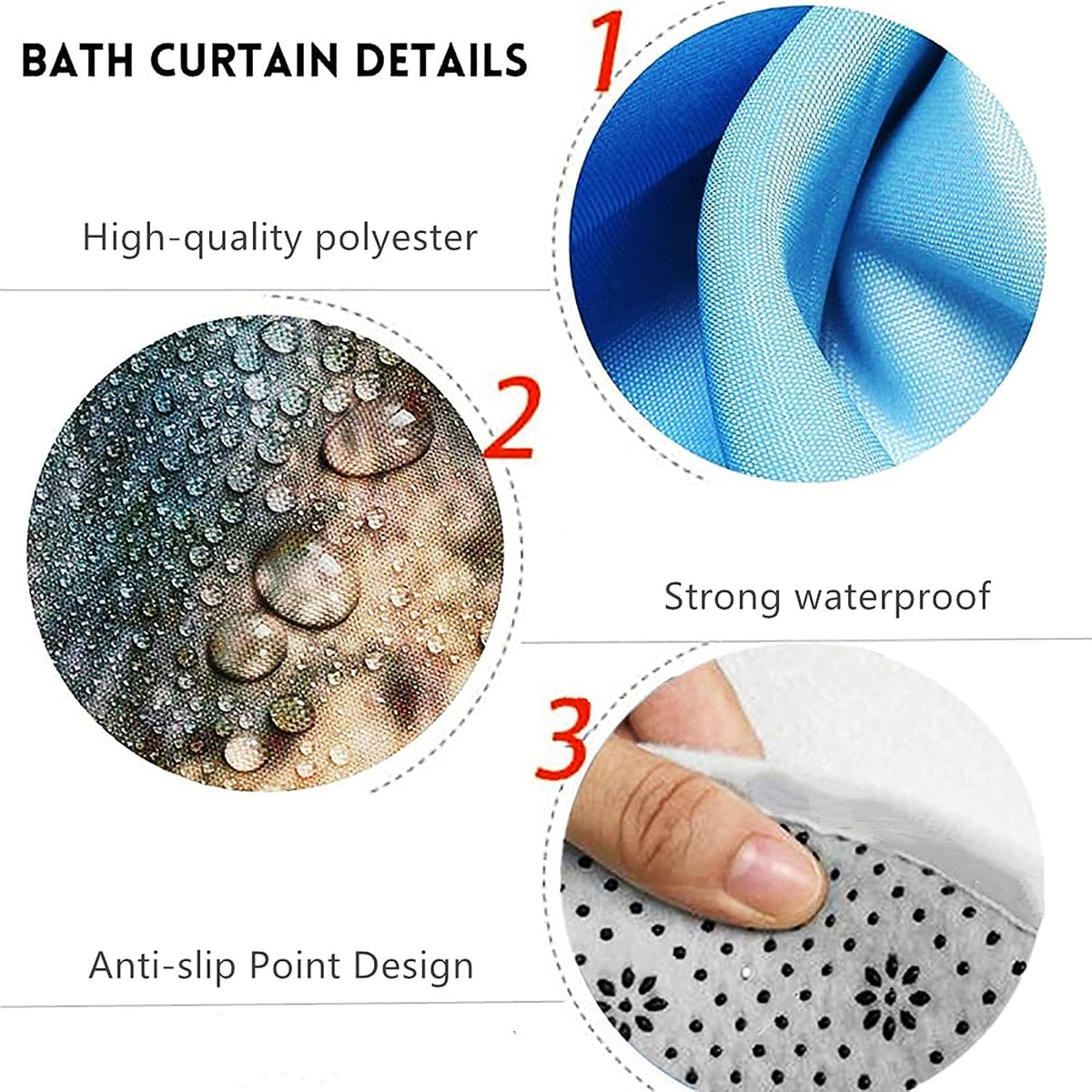4Pcs Pink Marble Shower Curtain Set Gold Bathroom Sets with Rugs