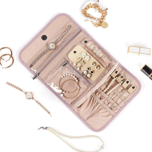 Travel Jewelry Case, Jewelry Organizer Roll for Accessories