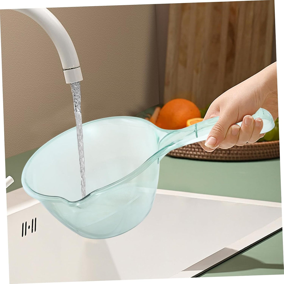 3Pcs Plastic Water Ladles Long Handle for Sauna and Garden