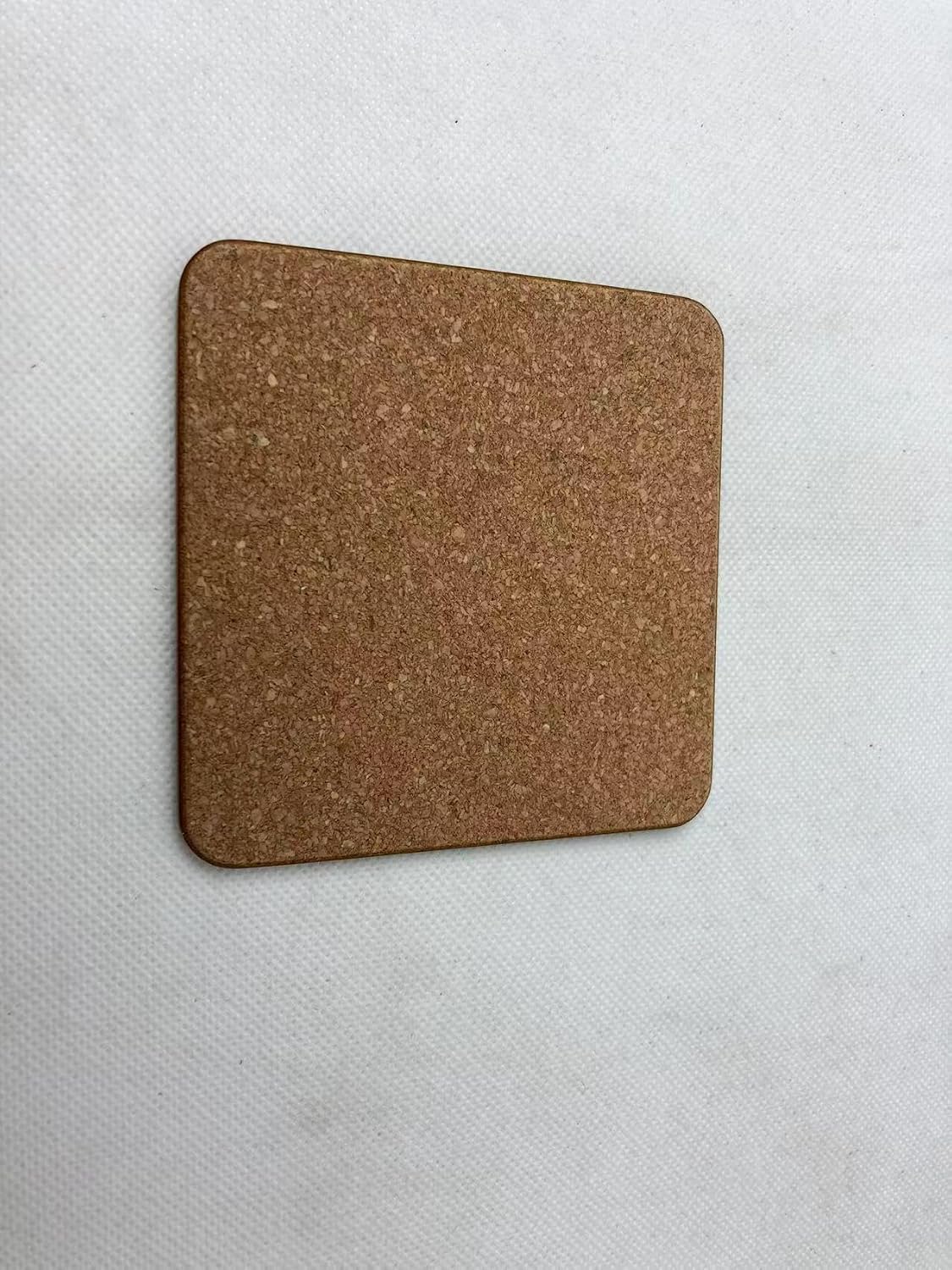 Set of 4 MDF Wood Square Coasters for Tea Coffee Cups Mugs Drinks Glass, Floral Design in a Gift Box (Pink)