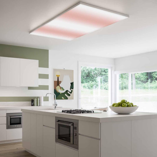 1 Pack Pink White Ombre Fluorescent Light Covers Gradient Color 4 x 2 Feet Light Covers for Ceiling Lights Classroom, Magnetic Light Filters for Office, Hospitals, Home