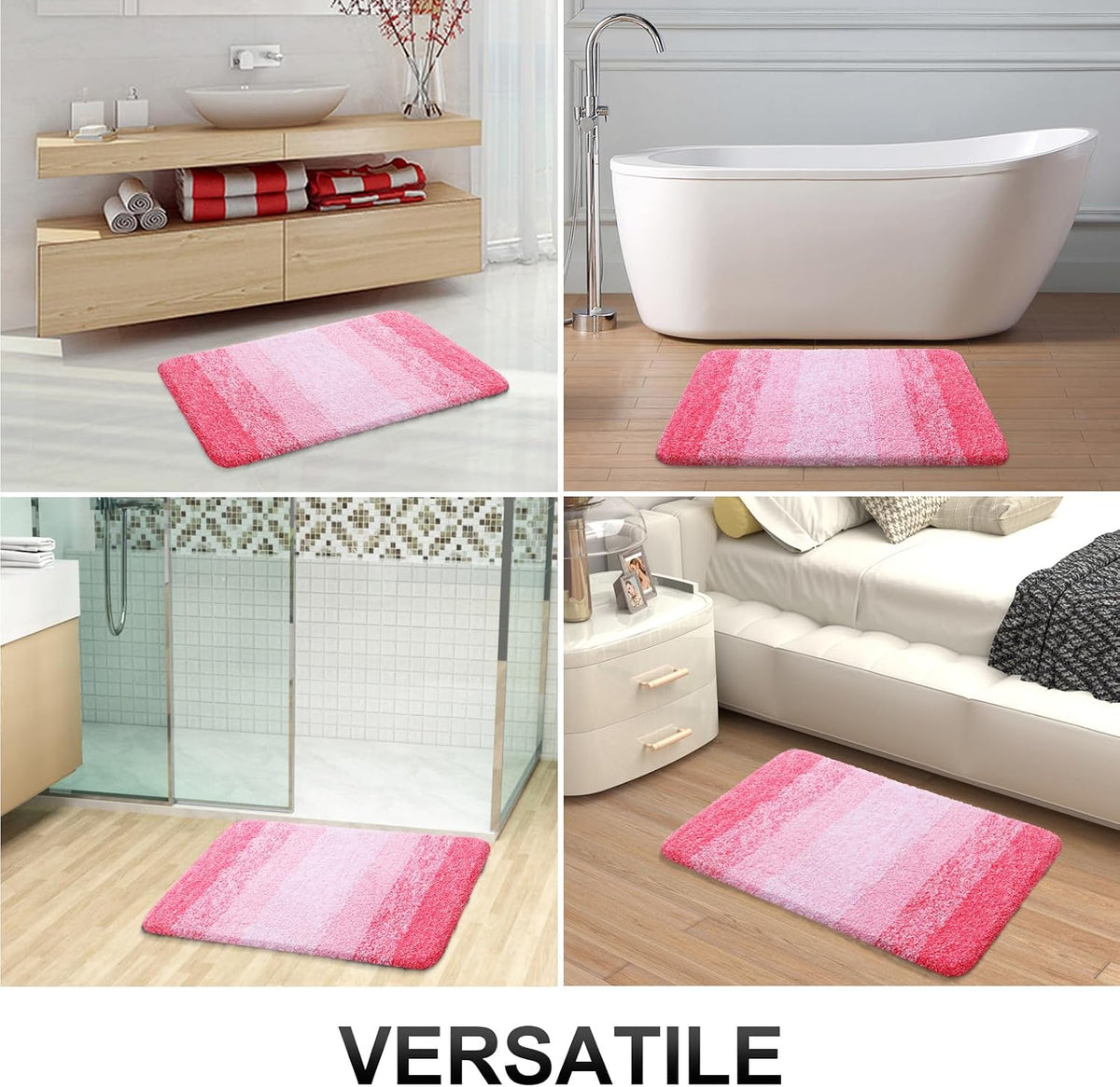 Bathroom Runner Rug 47x20, Extra Soft Absorbent Microfiber Bath Rugs