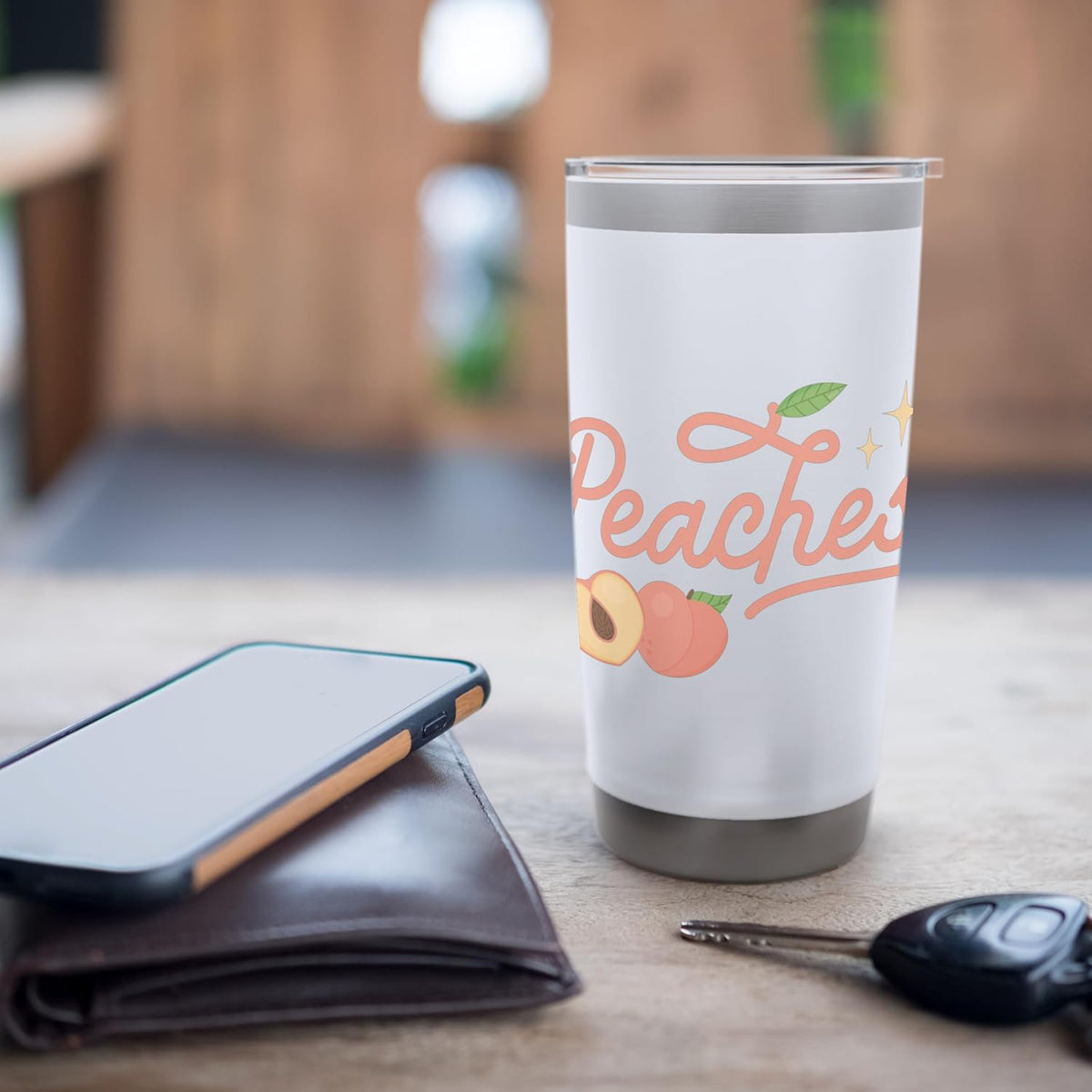 Peaches Sweet Fruit Peach Stainless Steel Insulated Tumbler