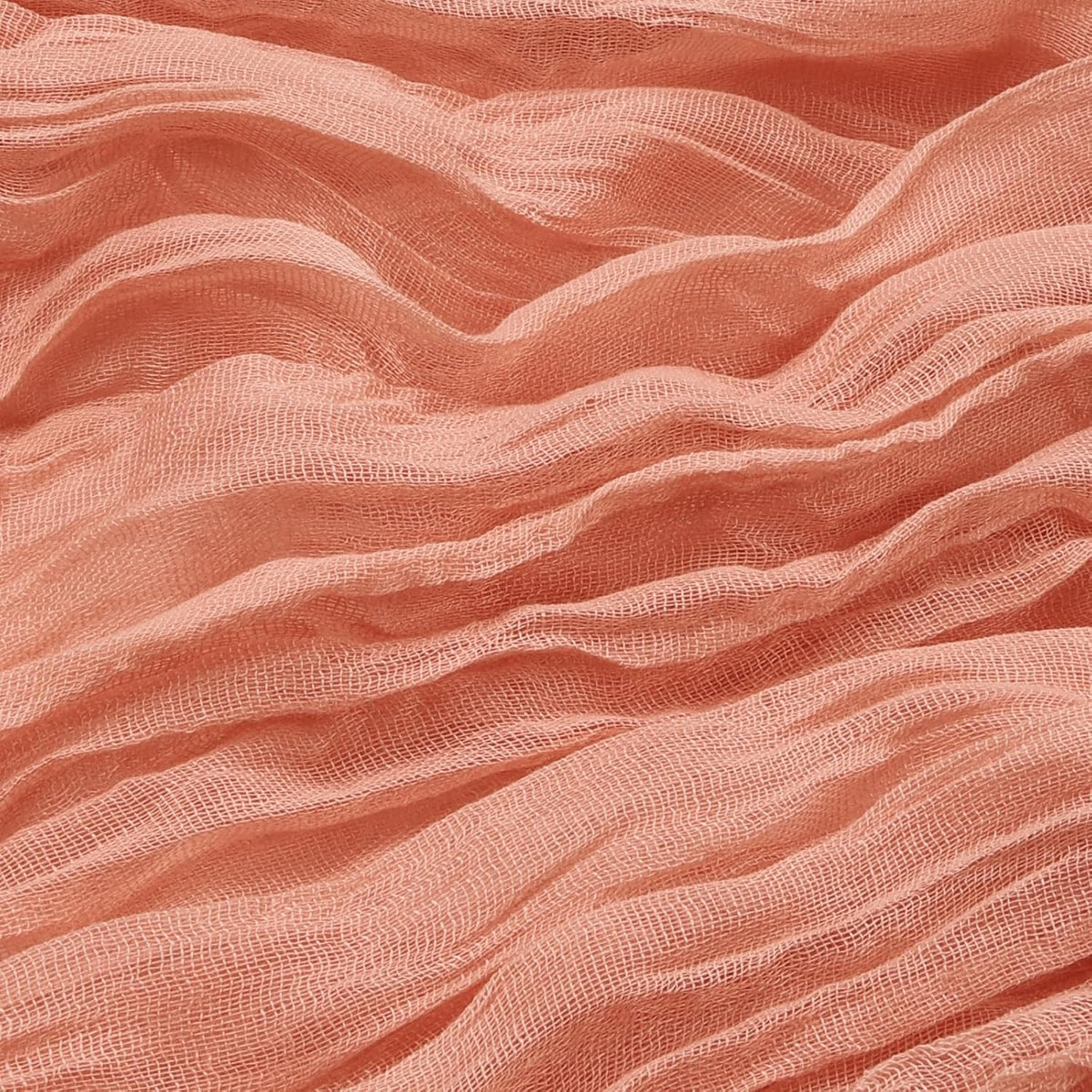 16 Pack Peach Cheesecloth Table Runner 23 x 120 Inch 10Ft