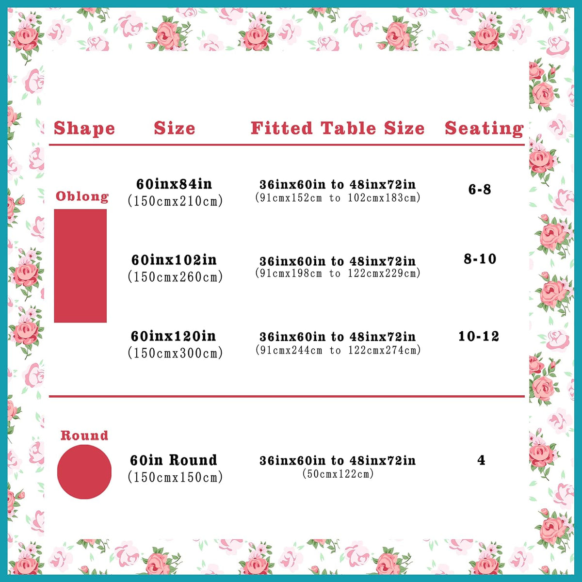 Rectangle Tablecloth - 60 x 84 Inch Pink Pioneer Design Rustic Tablecloth Classic French Country Printed Farmhouse Table Cover for Farmhouse Decoration, Suitable for Home, Kitchen Dining