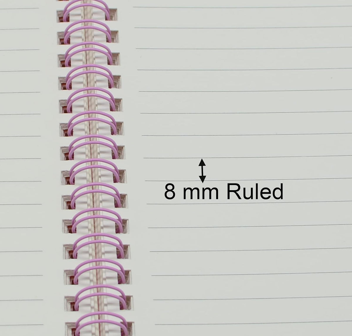 Spiral Notebook, 4 Pcs A5 Thick Plastic Hardcover 8mm Ruled Pink 80 Sheets -160 Pages Journals for Study and Notes (Ruled-4pcs Light Pink, A5)