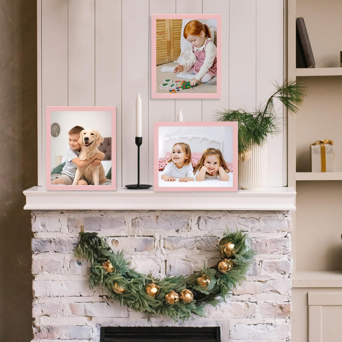 8x10” Pink Picture Frames for Wall and Tabletop Display, 5 Pack