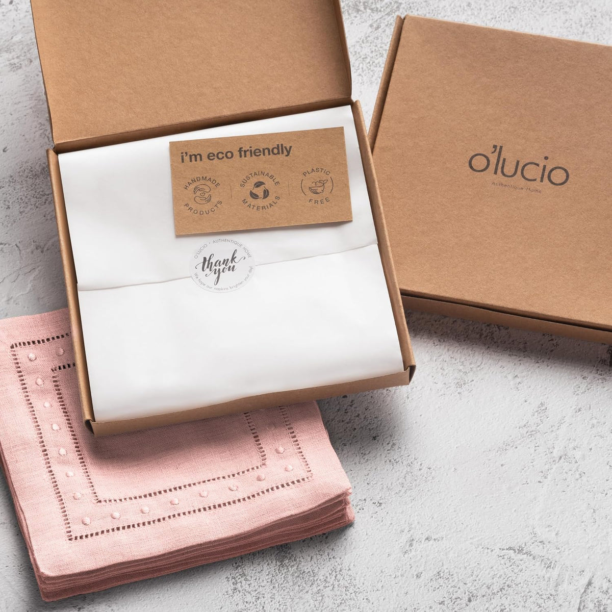 Linen Cocktail Napkins 6 x 6 inch - 100% Pure Linen Pink Napkins Cloth with Embroidered Dot Set of 12 - Hemstitch Coaster Napkin Washable for Summer Decor