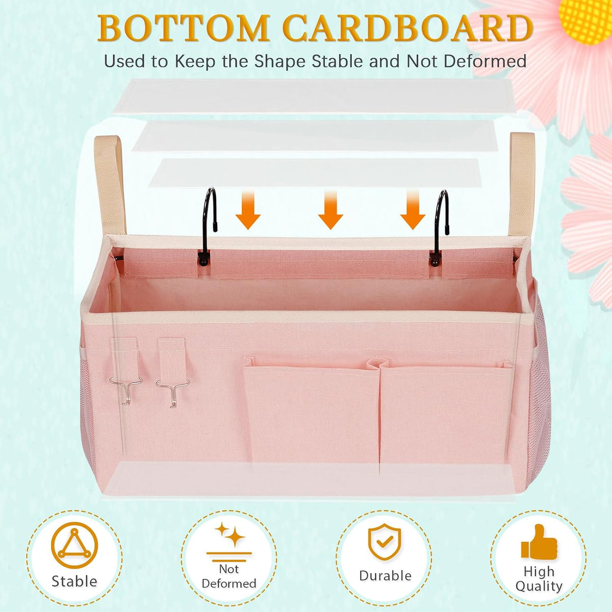 Bedside Caddy Bedside Storage Bag for Headboards/Bunk Bed
