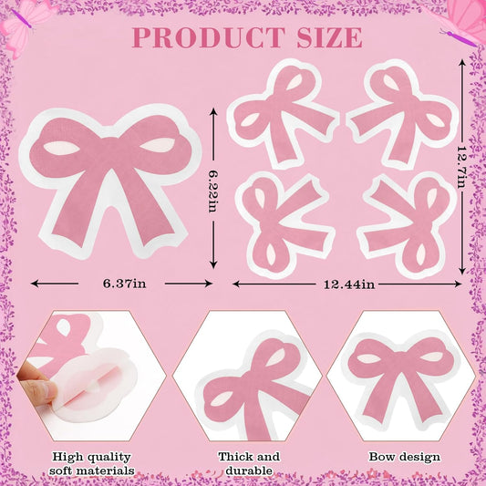 50 Pink Bow Napkins for Bow Party Supplies, Bachelorette Party Decorations, Bridal Engagement, Baby Shower, Tea Party Decorative Cutlery