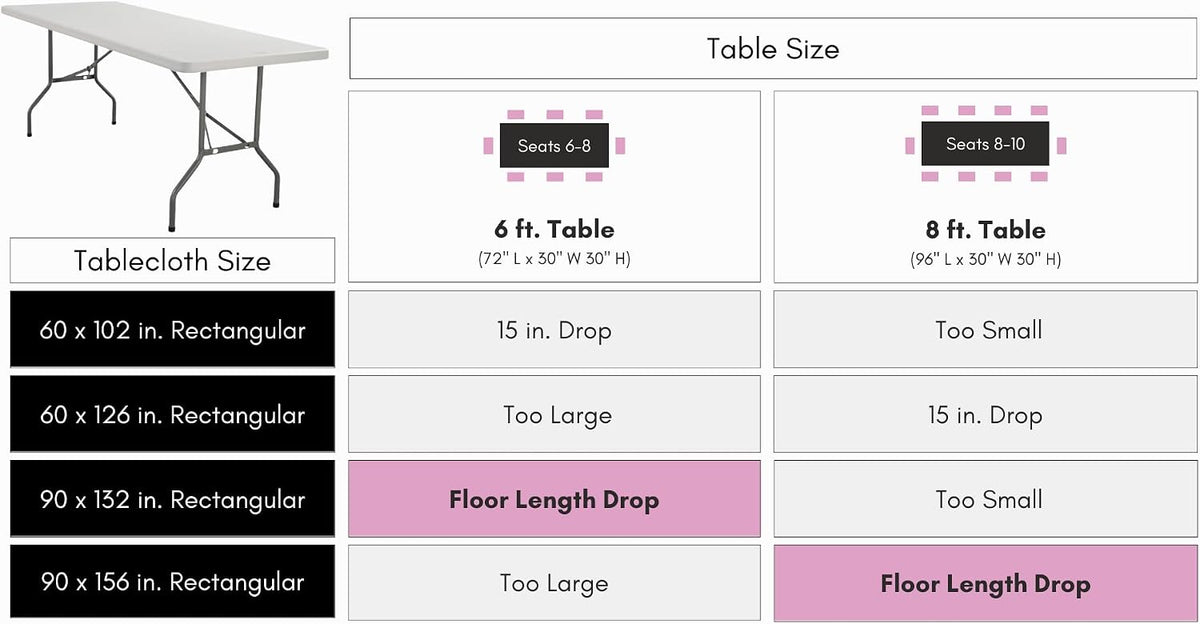 90 x 156 Inch Rectangular Satin Tablecloth - Peach/White Polka Dots, Rectangle Shiny Satin Table Linens for 6 ft Rectangular Tables