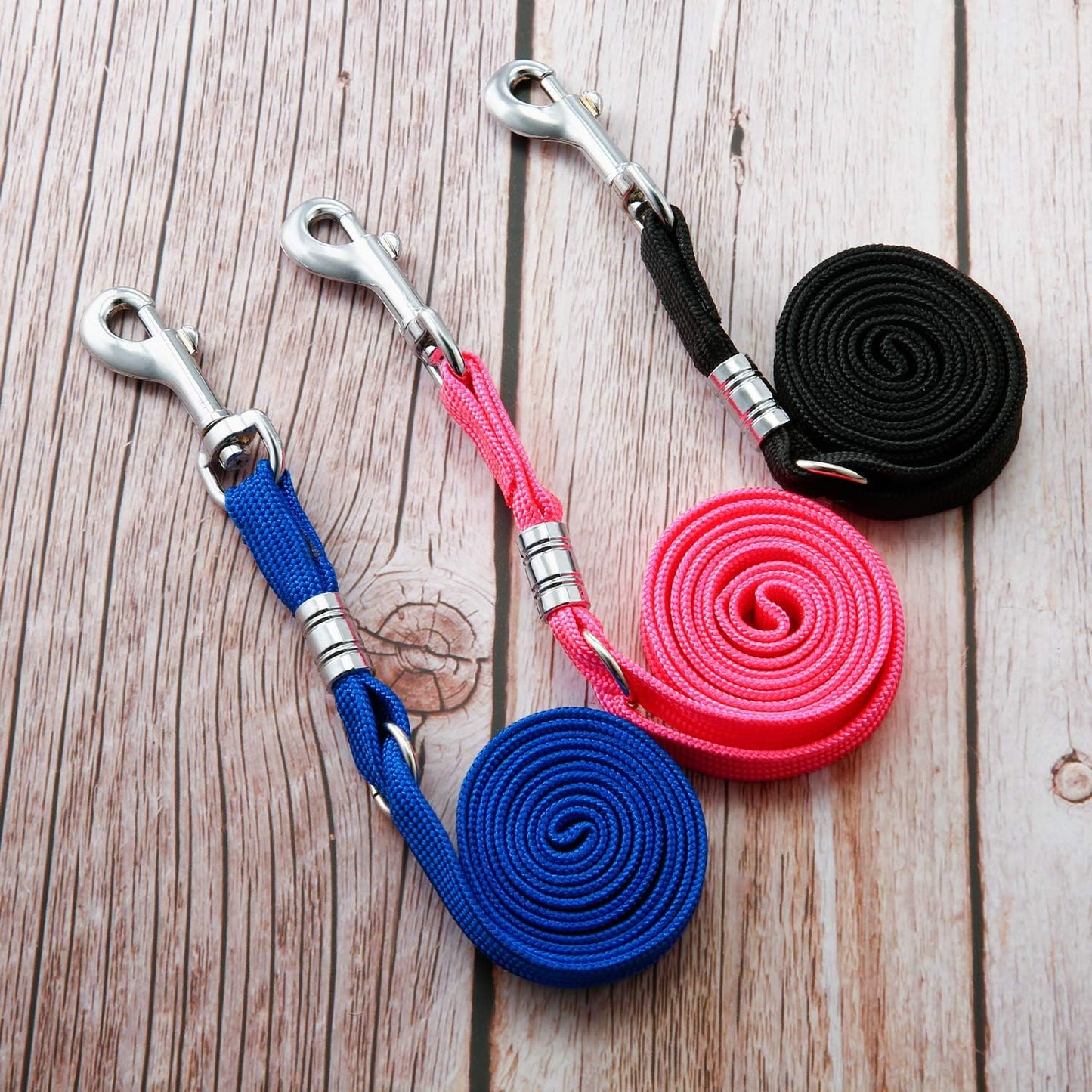 Boao 9 Pieces Pet Grooming Loops Nylon Restraint Noose Adjustable Fixed Dog Cat Safety Rope for Pet Grooming Table Bathtub