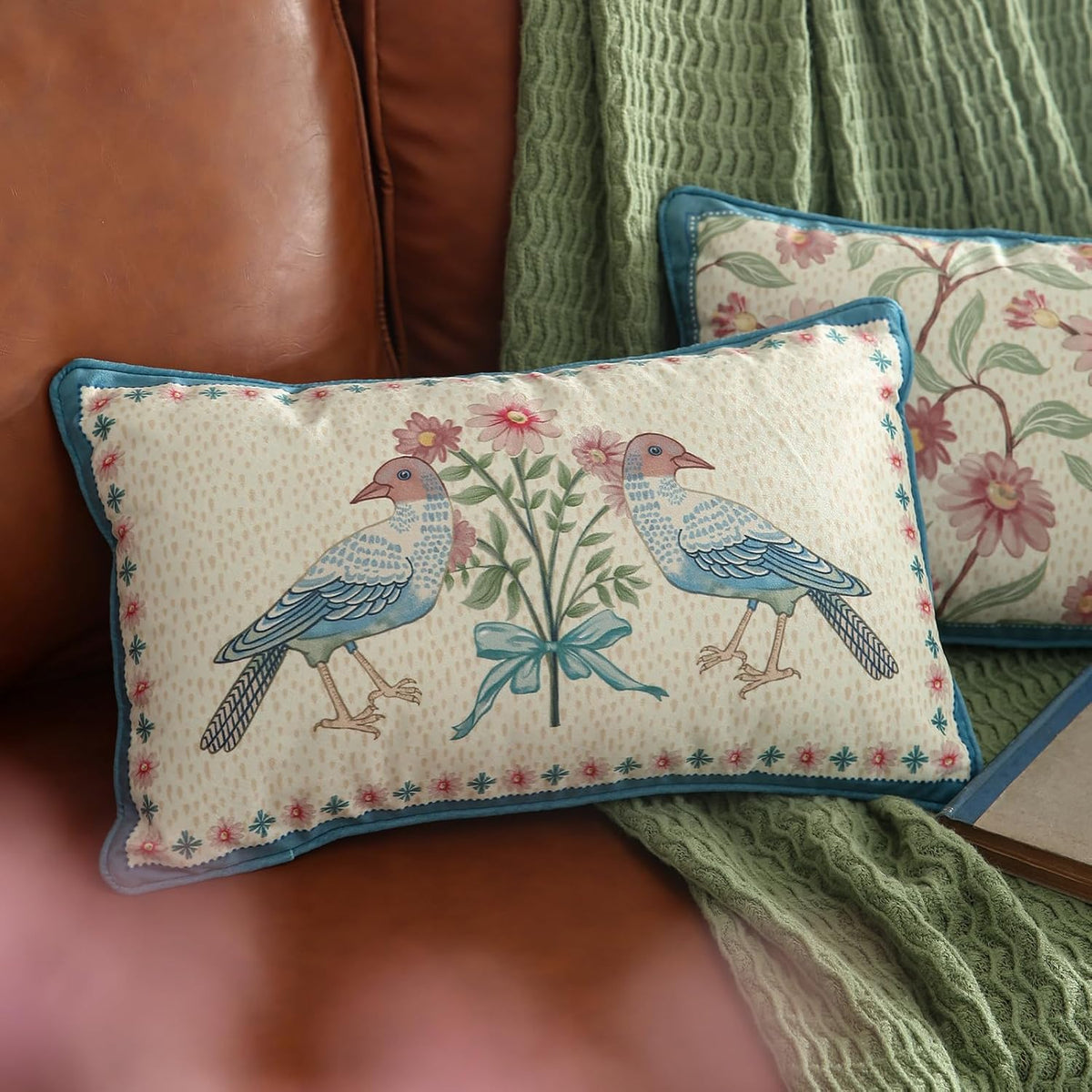 Designer French Velvet Throw Pillow Cover,Set of 4,-MontebourgABCE