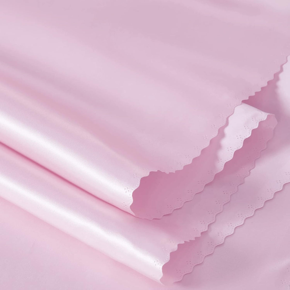 4 Pack Light Pink Satin Tablecloth 60 x 102 Inches