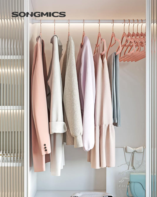 SONGMICS Velvet Hangers, Set of 30, Non-Slip, Space-Saving