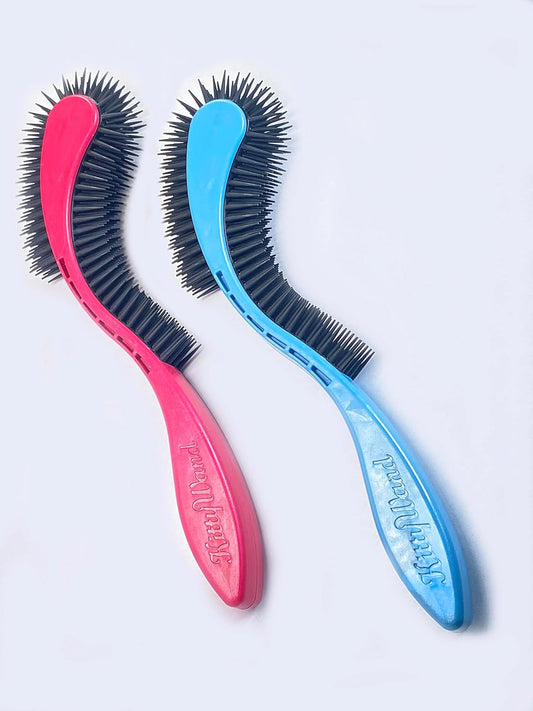 Cat Brush, Pink. Designed for Comfort, Created for Cats and Dogs. Ergonomic shape promotes stress free grooming. Great for long to short haired cats. Made in the USA