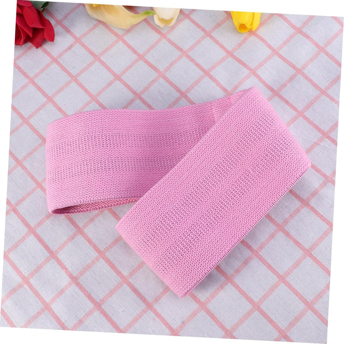 Women Hip Elastic Resistance Bands Booty Builder for Leg Exercises Non Slip Tension Band for Active Squats Home Workouts Pink