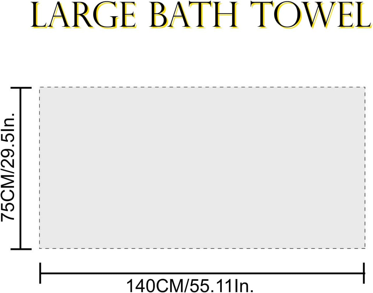 Soft Coral Fleece Large Bath Towel 55 x 30 Inches