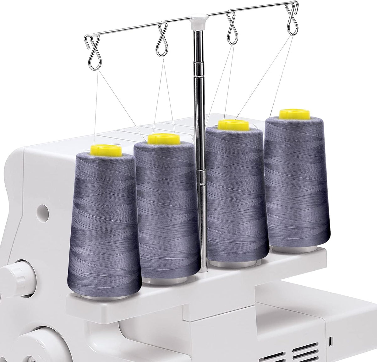 Tortoise 4 Cones of 3000 Yards Each Spool Thread for All Purpose, Serger, Overlock, Quilting, Sewing Machine - 100% Polyester - Peach Beige