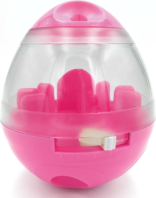 Puppy, Small Dog Breeds, and Pocket Pet Treat Ball, Boredom Buster Ends Naughty Chewing and Bloat, Encourages Exercise, Interactive Puzzle Feeder Ideal for Rabbits, Rats, and Hamsters, 4.6”