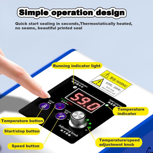 Home Sealing Machine, Automatic Plastic Bag Sealer, 0-200℃ Digital Temperature Control/0-5M/Min Sealing Speed/0-10Mm Sealing Thickness, for PVC Bags Films, Foil Bag, Food Packaging,Pink