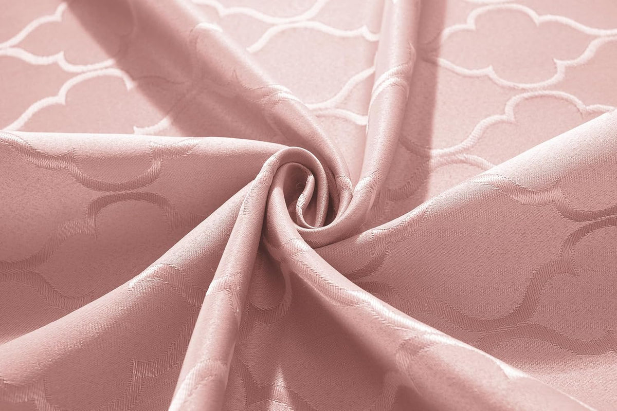 Jacquard Tablecloth Rectangle, Pink, 52 x 70 Inch