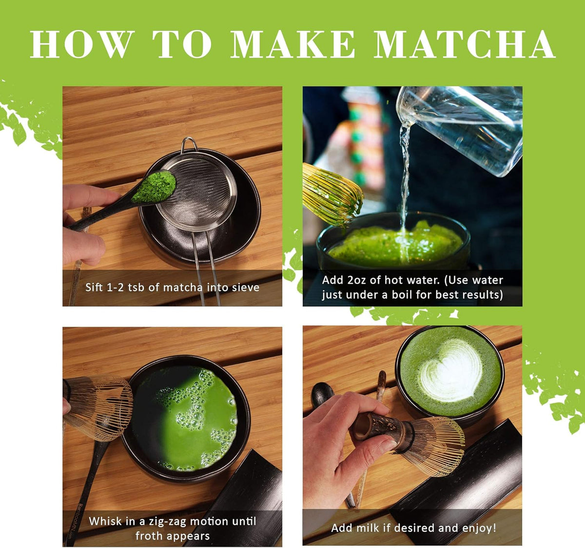 Matcha Bowl Set (Includes Bowl, Rest, Tea Whisk, Chasaku & Tea Spoon) 1 Set Pink