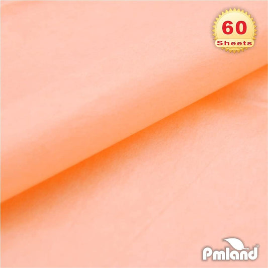 Gift Wrapping Tissue Paper - Peach Color - 20 Inches x 26 Inches 60 Sheets