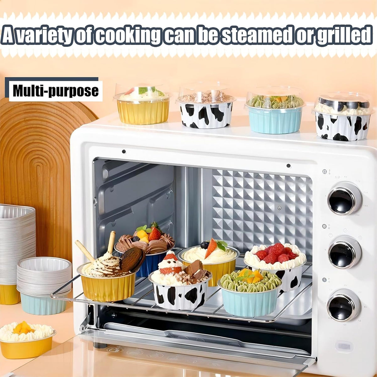 Mini Loaf Pans with Lids and Spoons, Mini Cake Pans for Baking Disposable