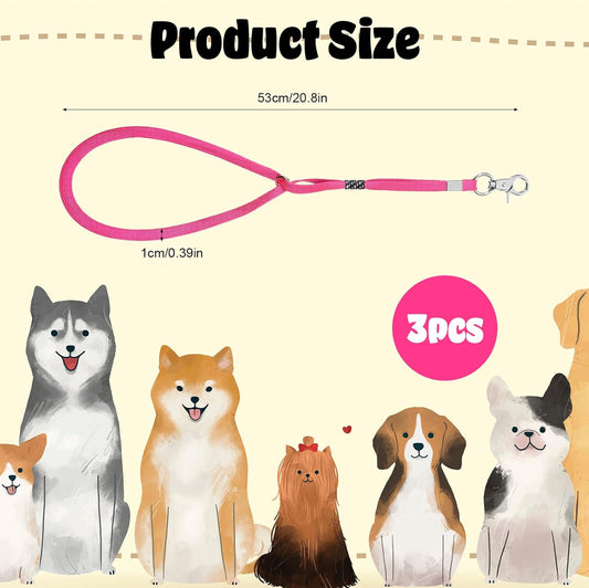 3 Pcs Grooming Loop, Nylon Restraint Noose Dog Grooming Leash | Adjustable Fixed Safety Tether Straps Grooming Supplies for Pet Grooming Table Bathtub