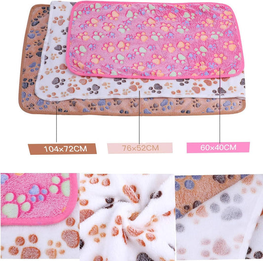 Pet Blanket for Small Cats & Dogs Thick Sleep Mat, Pet Dog Cat Puppy Kitten Soft Blanket Doggy (S, Pink)