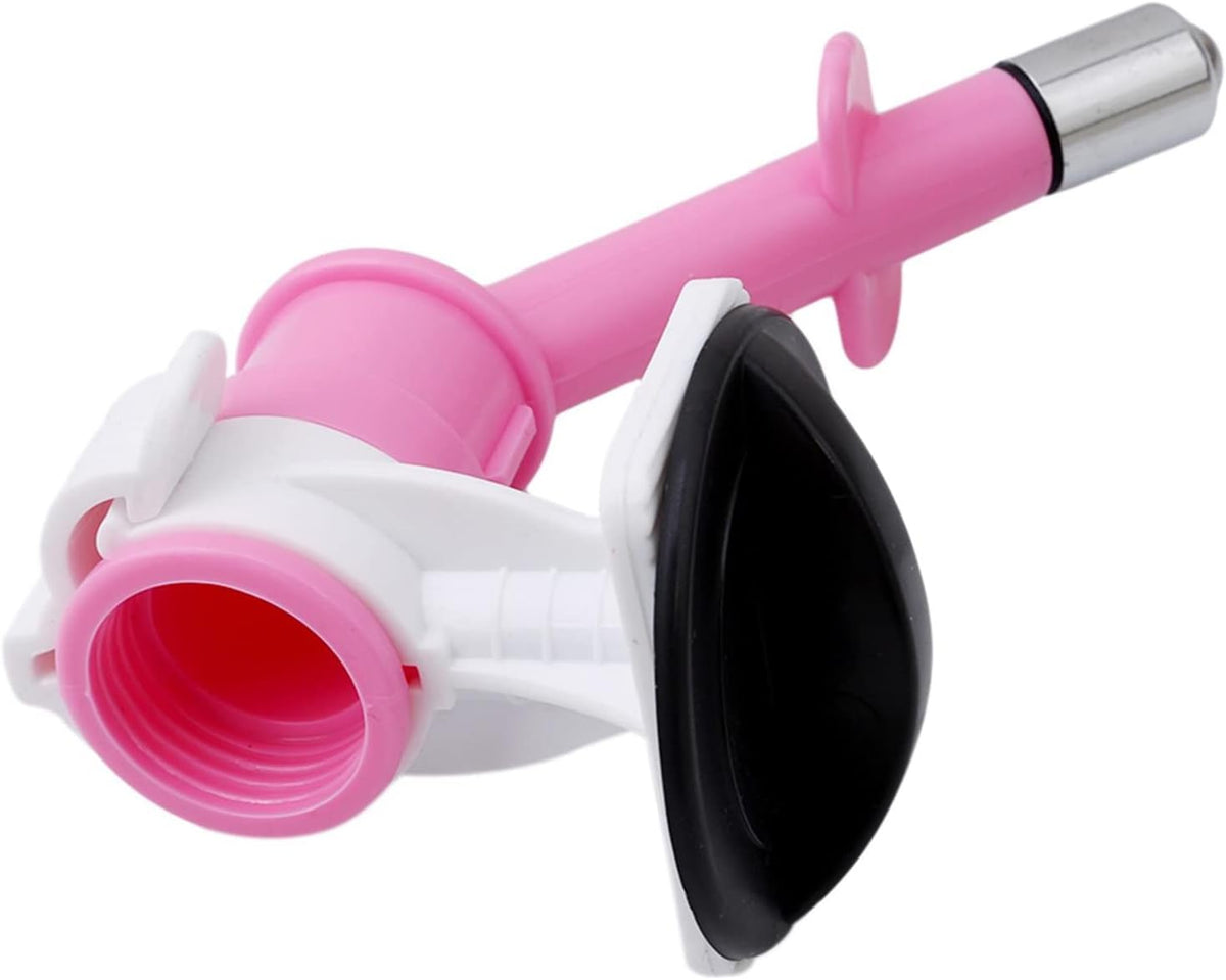 Pet Cat Puppy Dog Drinking Kit Hanging Water Dispenser Fountain Bottle Head, Pink