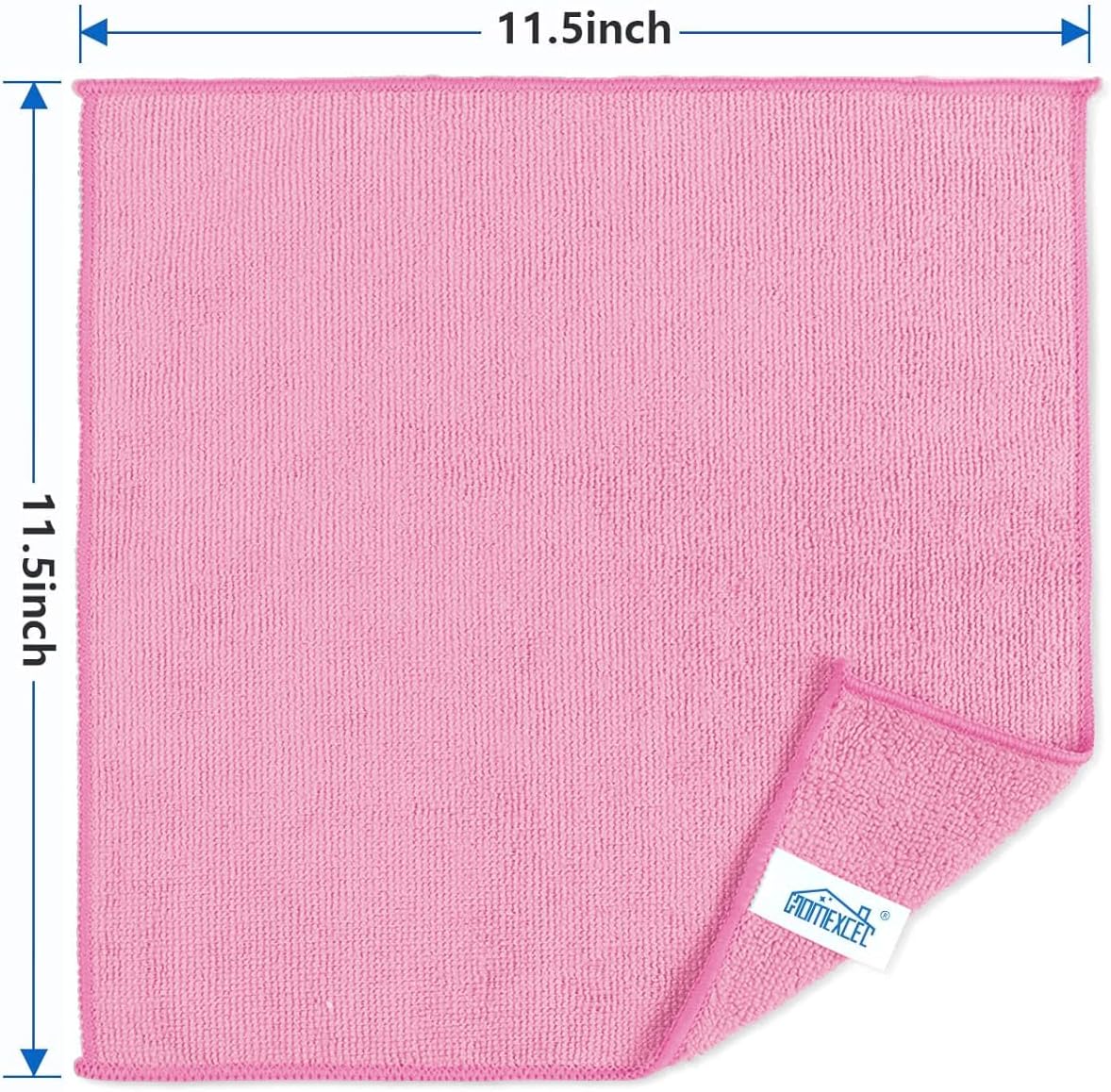 50PK Microfiber Cleaning Cloth, Cleaning Rag for Home, 11.5x11.5in