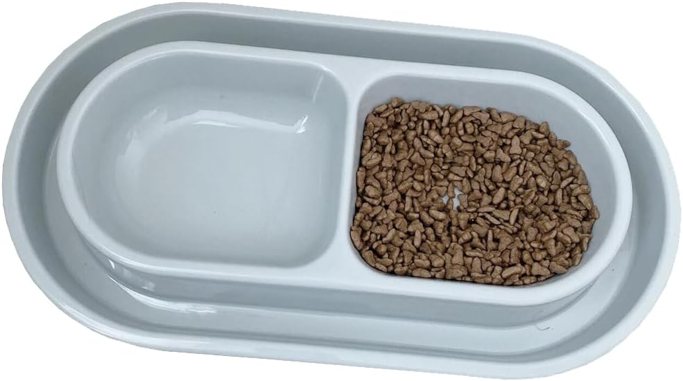 Ant Proof Cat Dish 32 Oz Pet Food Water Bowl for Dogs Cats Pink, M