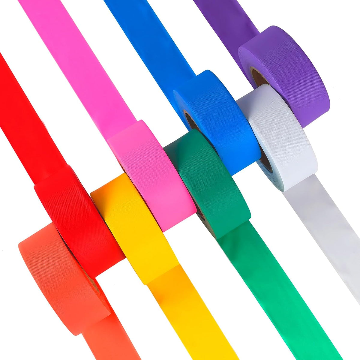 12 Pack Fluorescent Pink Flagging Tape, 1-3/16 in. x 150 ft