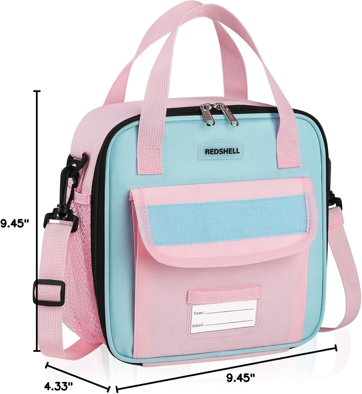 Lunch Box Kids, Large Insulated Lunch Bag Lunchbox for Girls, Pink
