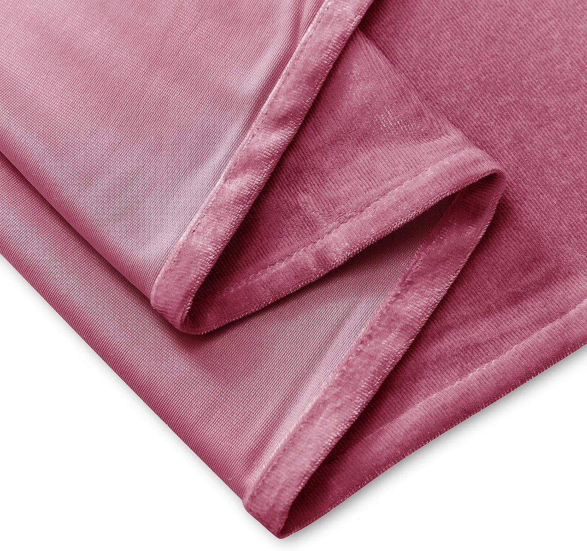 Pink Velvet Tablecloth, 60 x 102 Inch Rectangle Table Cover