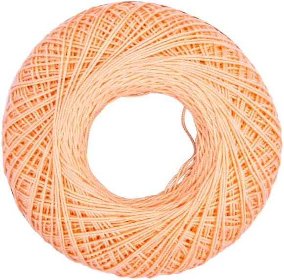 Aunt Lydia Classic Light Peach Crochet - 3 Pack of 350y/320m - Cotton - Gauge 10 - Crochet