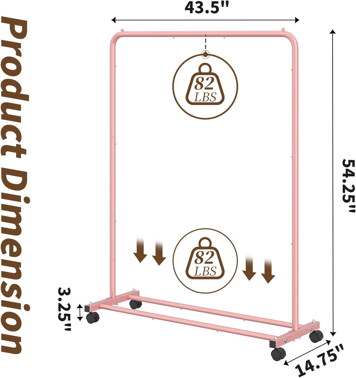 Clothes Clothing Garment Rack, Clothes Organizer, Pink