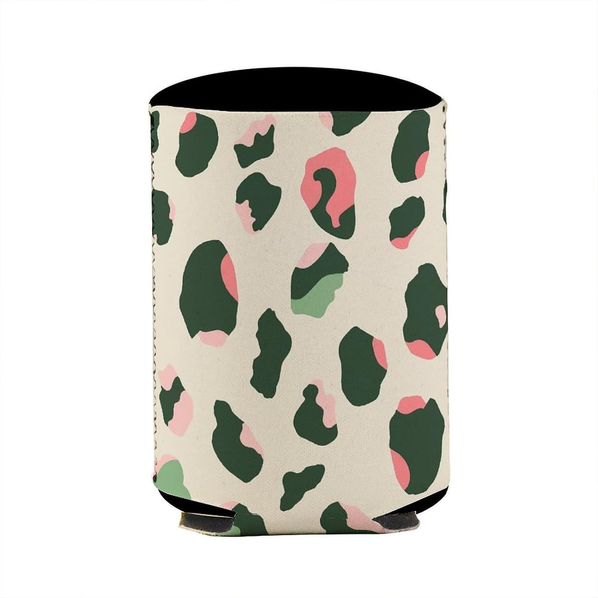 Reusable Neoprene Peach Leopard Pattern Iced Coffee Sleeve Insulated Cup Holder for 16-20oz Tumblers Soft Protective Thermal Sleeve for Hot Cold Drinks Washable Cup Protector for Travel Office Commute