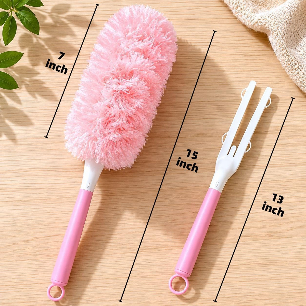 Duster Refills for Swiffer Duster, 30 Count Pink Duster Kit with Handle