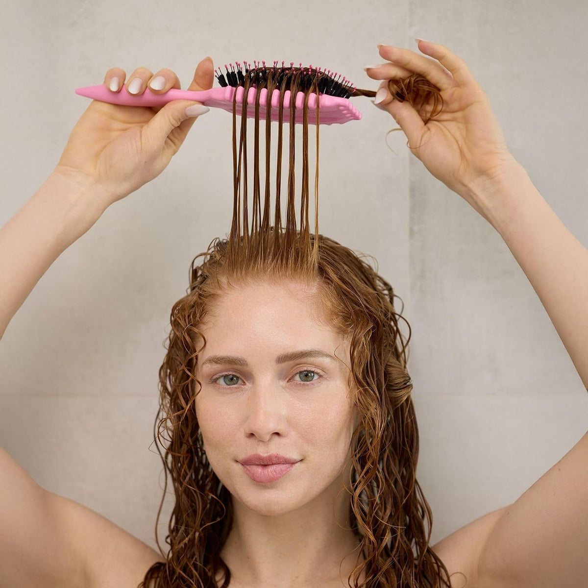 Define EdgeLift Brush, 5-in-1 Styling Tool, Defined Curls -Pink