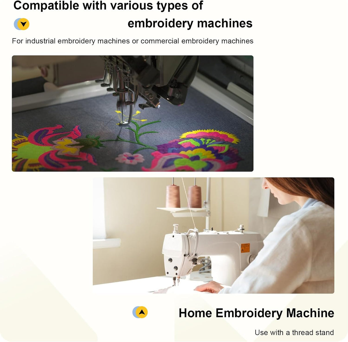 High Tenacity Polyester Embroidery Machine Thread 40WT(120D/2) 4000M Per Spool for Commercial and Domestic Embroidery Machine (Baby Pink-1815)