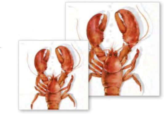 IHR Ideal Home Range - Paper Napkins LOBSTER coral 20-Count 3-Ply Lunch Napkins 6.5 x 6.5 inches