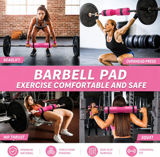 10 PCS Barbell Pad Set for Squat,Hip Thrust Pad Workout Foam