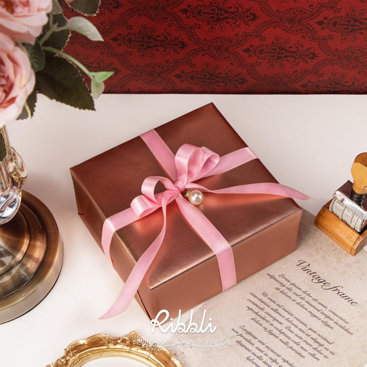 Pink Satin Ribbon Double Faced Satin 1/2 inch x Continuous 50 Yards-Pink Ribbon for Gift Wrapping Crafts Wedding Decoration Bows Bouquet Floral Arrangement