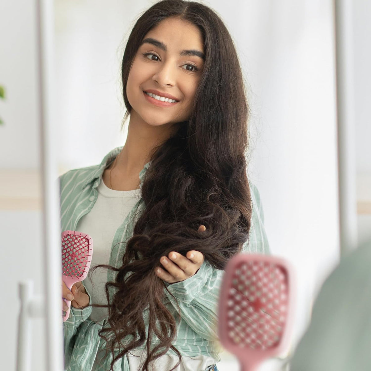 FHI Heat UNbrush Mini Detangling Brush for Wet & Dry Hair